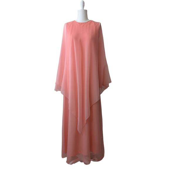 Albert Capraro Dresses & Skirts - Albert Capraro Vintage 1970s Capelet Maxi Dress